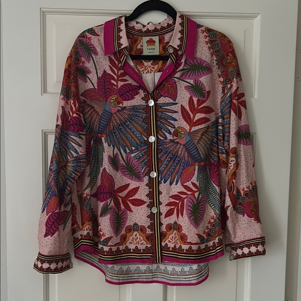 Farm Rio Button Down Top